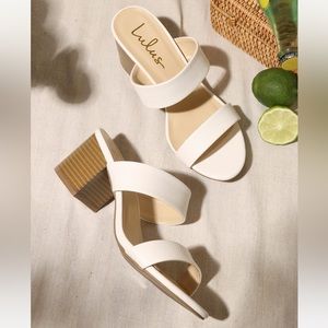 Lulu’s White Heels